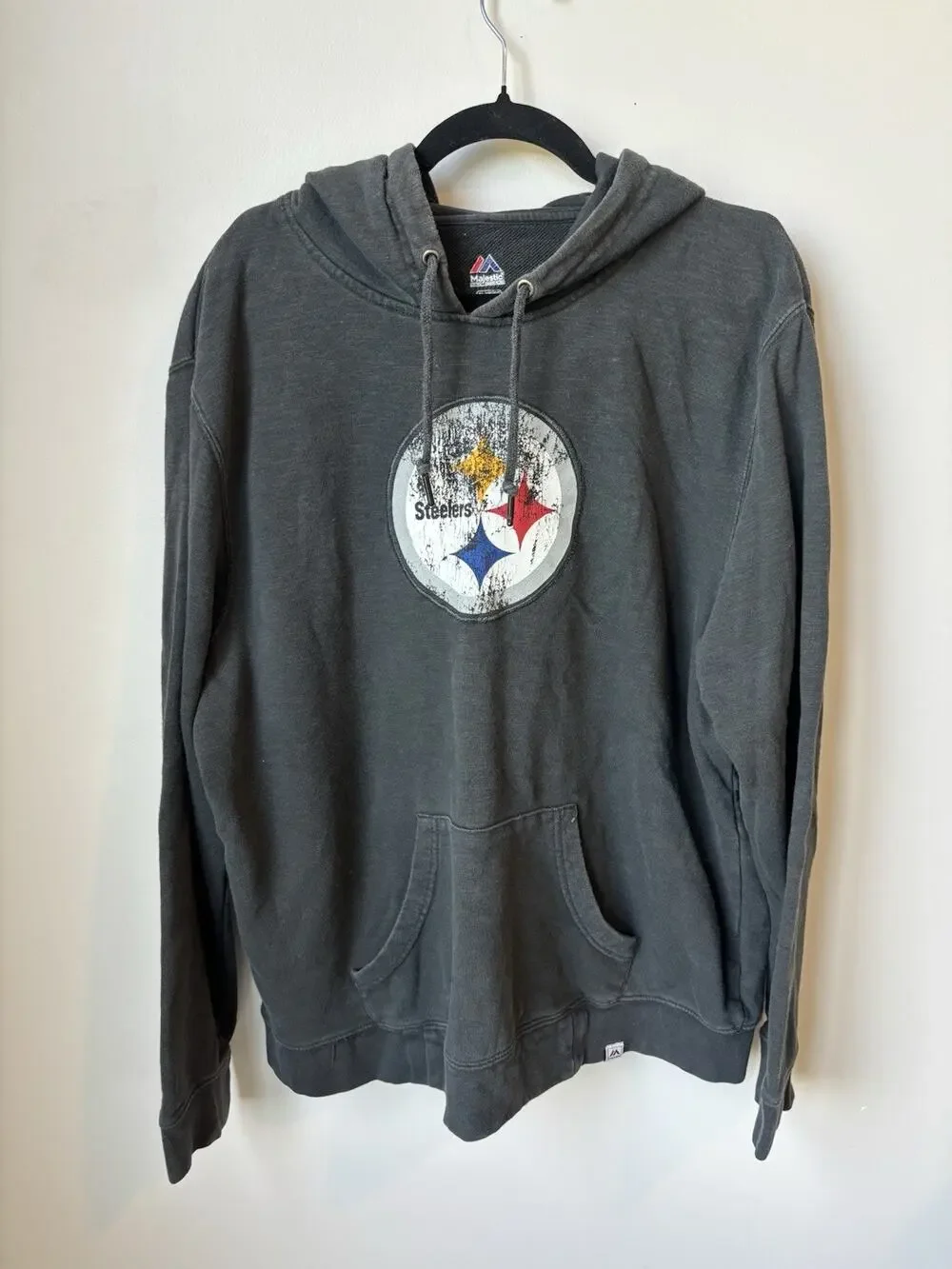 Pittsburgh Steelers Black Hoodie Men Size XL